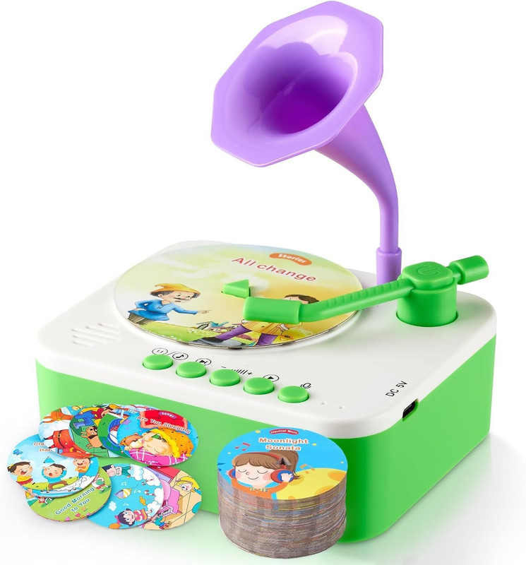 Myrra Children's Phonograph Story Music Player Gift Boys Girls,Toddler Toys(Multicolor)