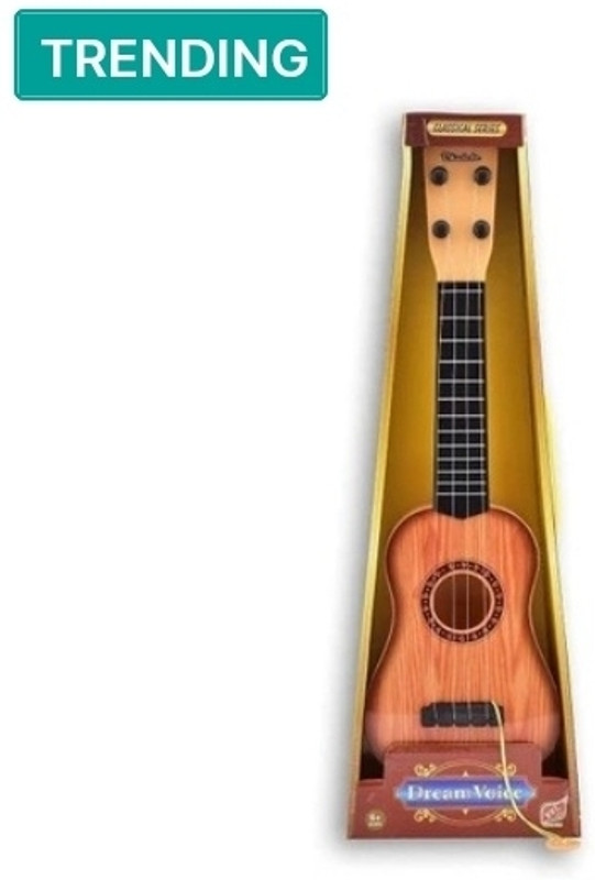 RIGHT SEARCH Classic Design Guitar Toy for Kids, Musical Toy(Brown)