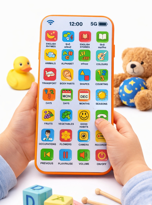 LYNORASALE Edu Phone For Kid(Multicolor)