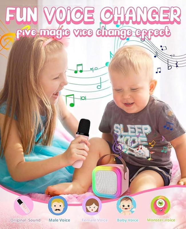3 Jokers Portable Bluetooth Speaker (TWS) and Single Wireless Microphone (Random Colour)(Multicolor)