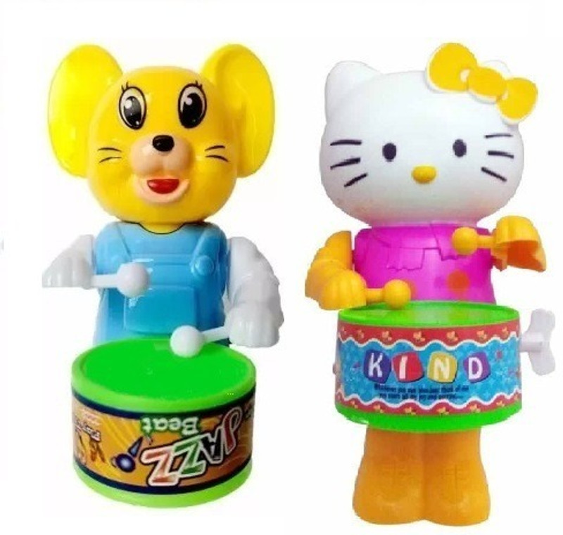 RS Toys Key-Operated Cute Drummer Toy for Kids(Multicolor)