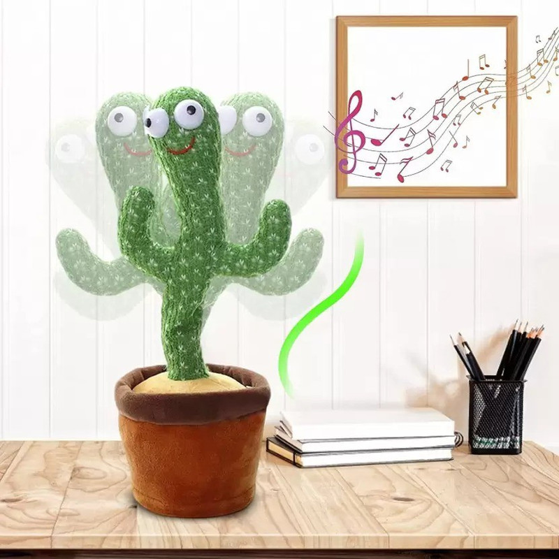 LIBRA Bluetech Dancing cactus Toy Talking Repeat Singing Toy 120 Songs(Multicolor)