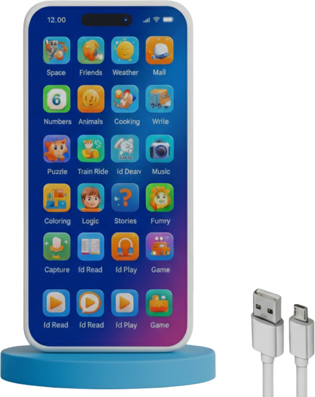 Echoshop Baby Educational Musical Phone Toy(Multicolor)