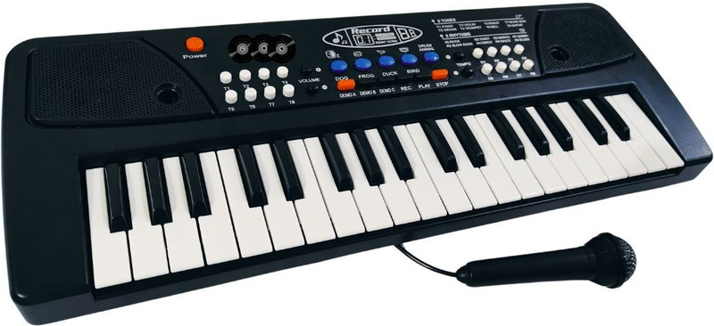 UPPAL ENTERPRISES Kids Piano Keyboard with Microphone, 37 Keys Kids Educational Musical Toys(Black)