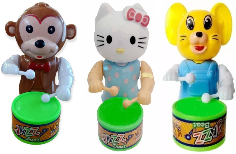 S.T.S ENTERPRISES new monkey cat elpha Toys for Kids Key-Operated Toy for Baby (Multicolor)(Multicolor)