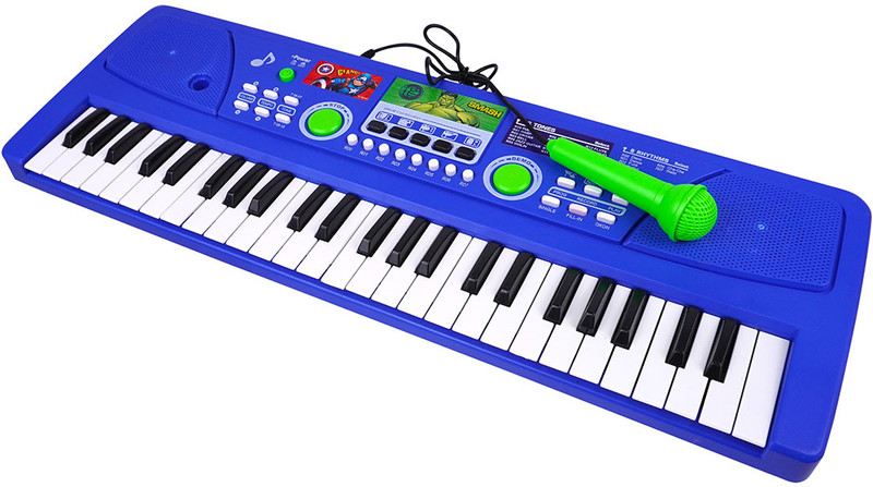 Kriiddaank Marvel Avengers Keyboard Piano- 50 Keys49 Scale Organ Keys,16 Rhythms,8 Instr(Multicolor)