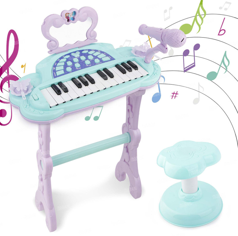 FIDDLERZ Kids Keyboard Piano Battery Operated & Rechargeable Electric Piano for Boys(Multicolor)