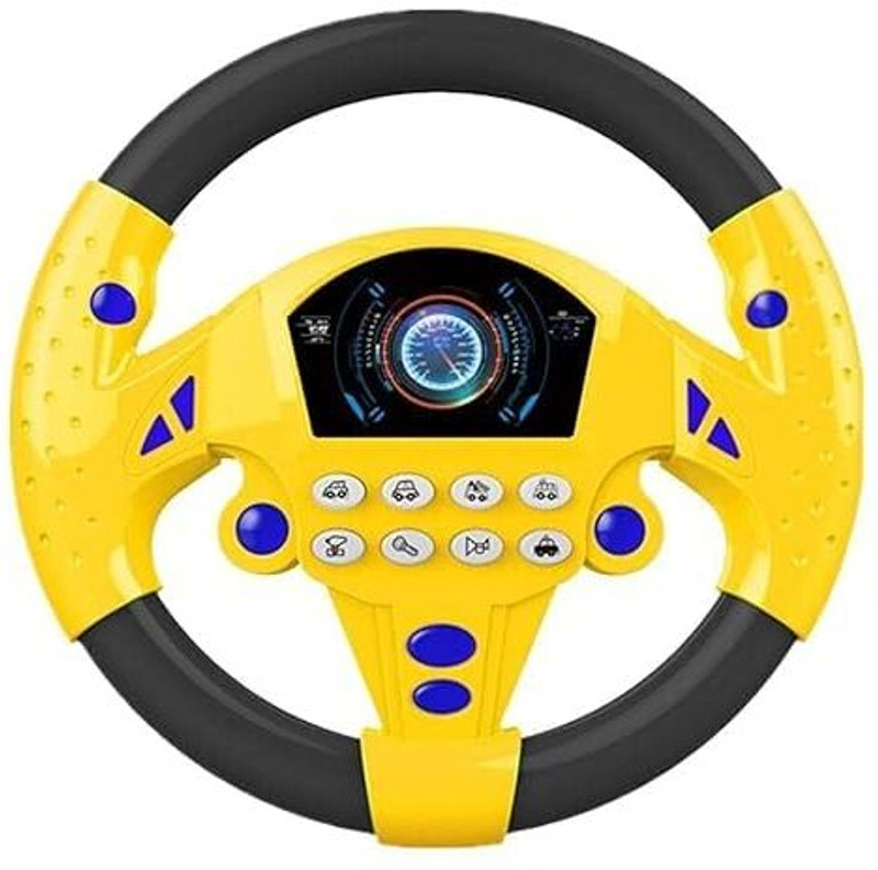 ARTECO Steering Wheel Toy with Sound & Music(Multicolor)