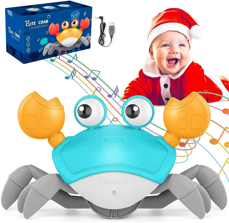 BVM Crawling Crab Baby Musical Kids Toy with Led Lights & Rechargeable Battery(Multicolor)