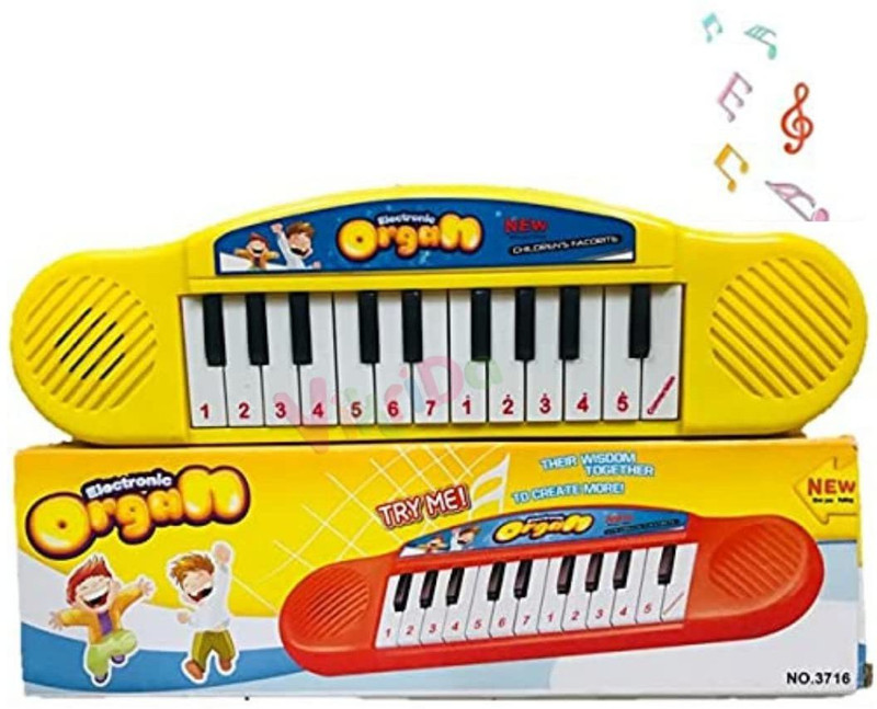 Xcillince Toys Piano Keyboard, 37 Keys Dual-Speakers Electronic Piano For Kids(Yellow)