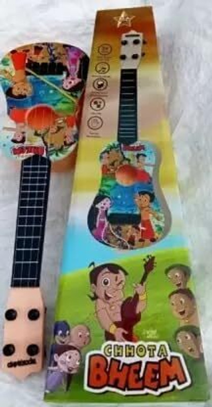 GOSHOPPE ENTERPRISES Mini Guitar || Learning Toy Musical Instrument Gift for Kids (Print May Very)(Multicolor)