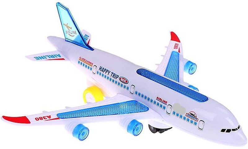 Super Toy Battery Operated Aeroplane Toy for Kids with Lights & Realistic Sound Effects(Multicolor)