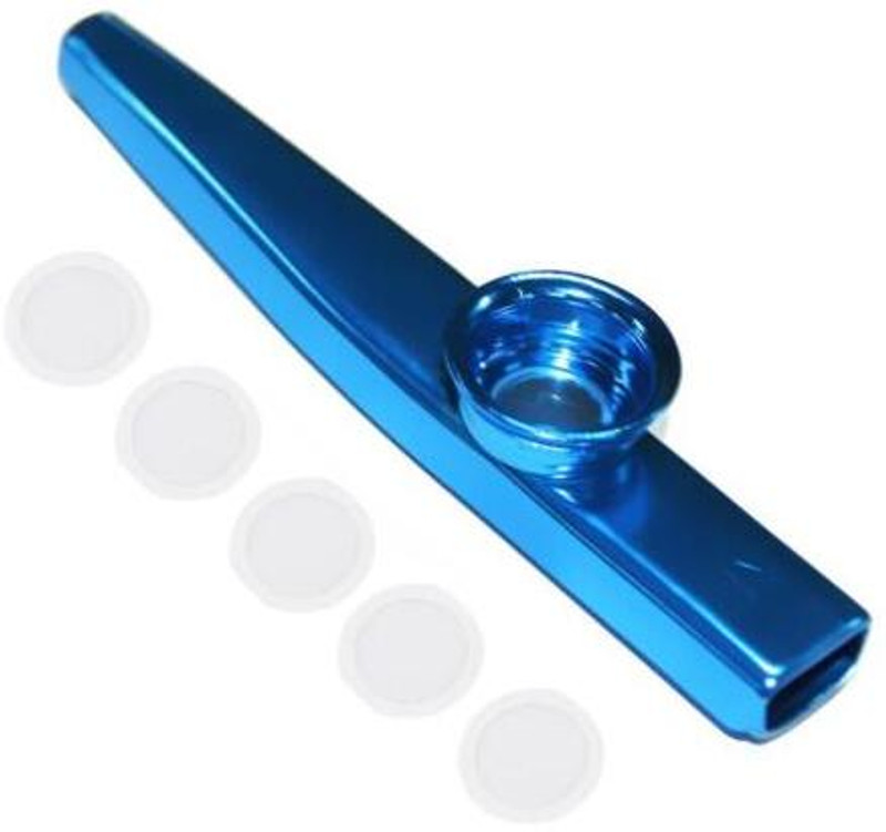 VASADIGITAL Kazoo Aluminum Allow Musical Instrument - Silver Aluminum Flute(12 cm)
