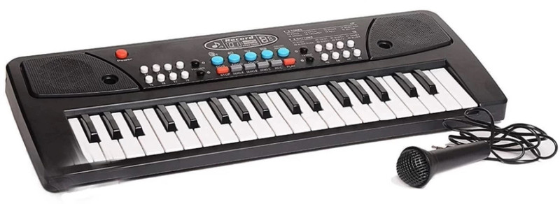 RKUnique Musical keyboard /Piano/kids piano/37keys Piano/ With Microphone Black(Black)