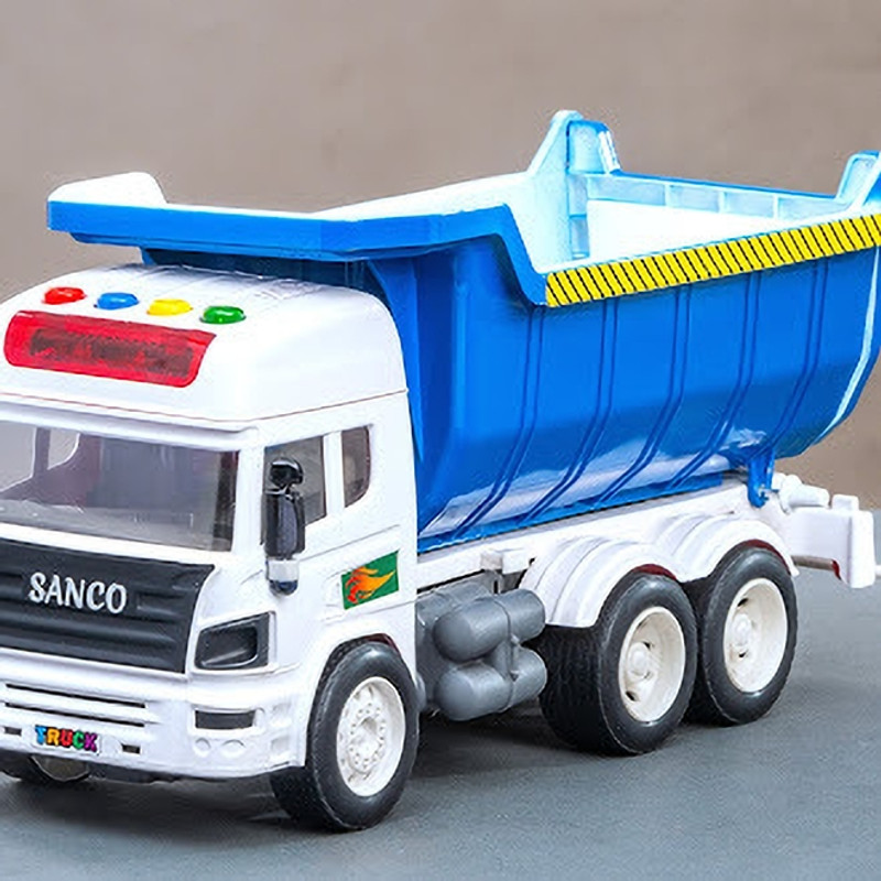Sanco Musical Dump Truck Toy(Blue, White)