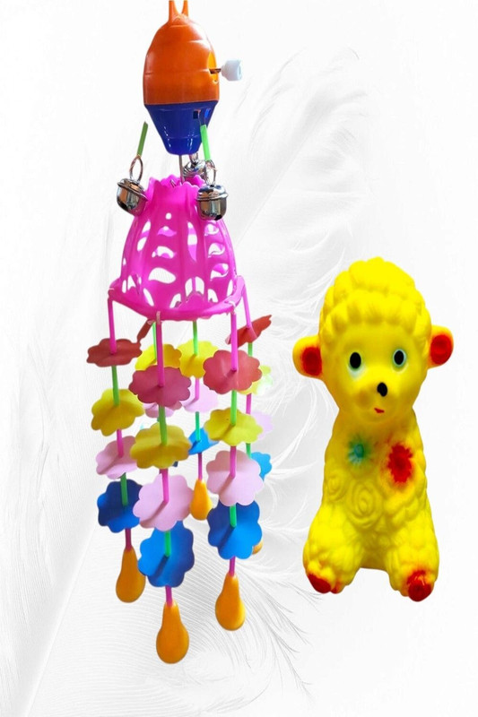SufyQuens Baby Jhoomer Hanging Toy with Squeezy Toy Combo for Kids(Multicolor)