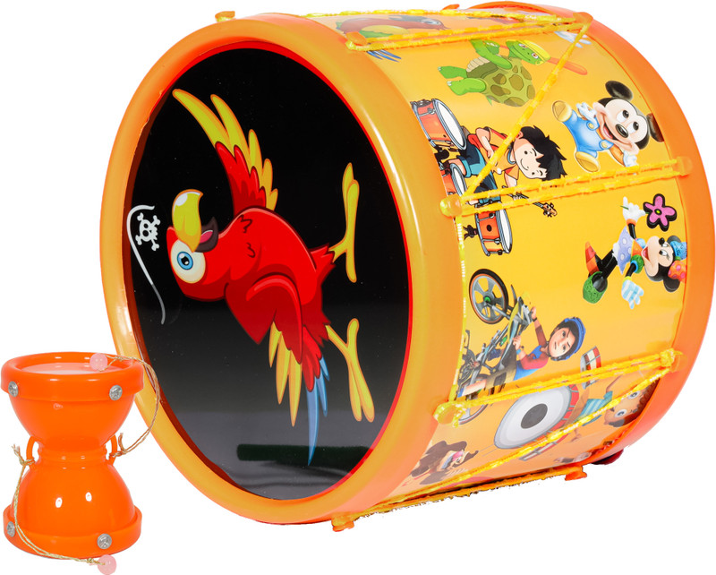 khushi enterprise Musical Big Damru(9.5x12.9cm) with Small Drum(17.4x9.2cm)(Green)