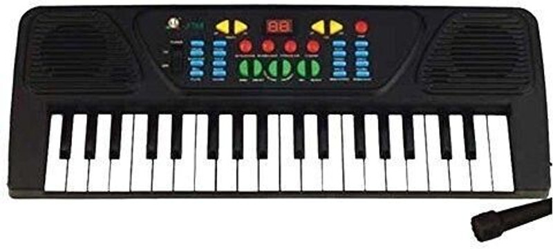 Firstep 37 key Electronic Keyboard Piano + RECORDING Function + MIKE TO SING(Multicolor)