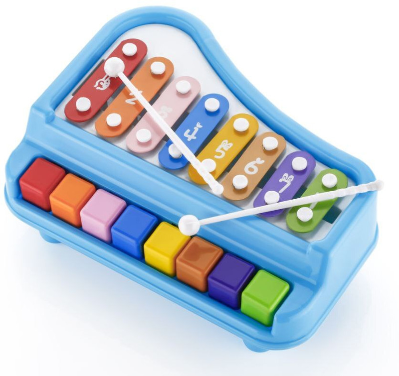 TOOBIL Xylophone Toy for Toddlers,8 Multicolored Keyboard Xylophone Piano (1PCS)(Multicolor)
