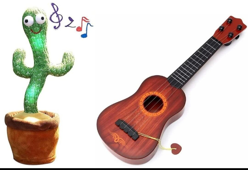 Kmc kidoz Combo Decor Guitar Children's Musical Instrument Educational Toy(Multicolor)