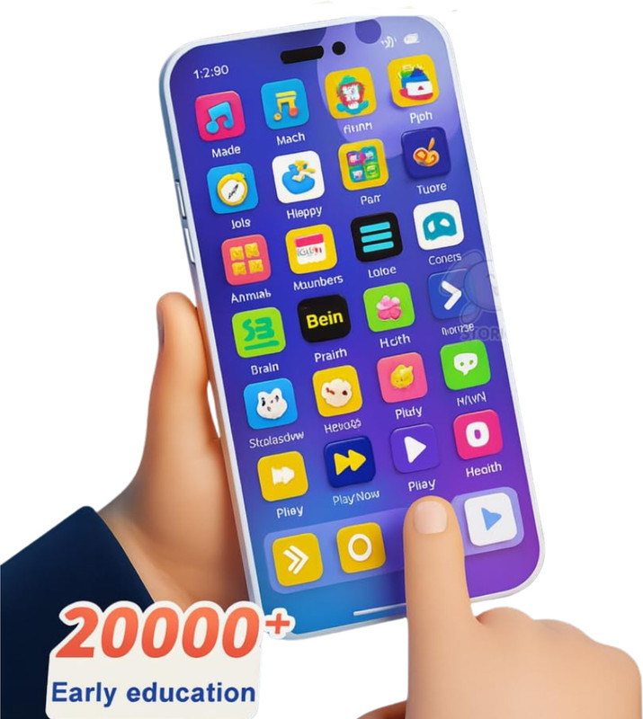 Echoshop Baby Learning Smartphone Toy with Music & Numbers(Multicolor)
