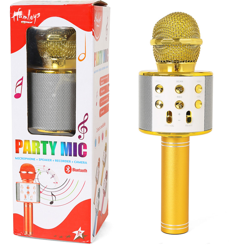 Hamleys Party Mic For 5 Year+ Kids(Gold)