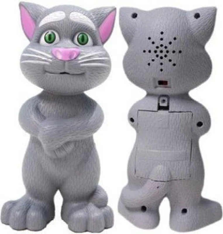 MINOR Tom Cat Talking with Wonderful Voice Recording, Musical Toys, Talk Back First hot Toy for Kids (multicolor) (Grey)(Grey)
