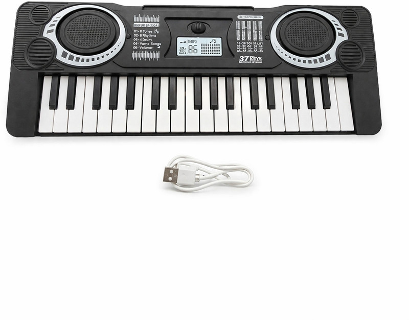Minakshi 37 Keys Mini Electronic Piano Keyboard for Kids with Music, LED Display(Black)