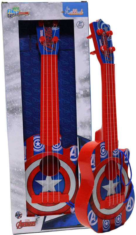 Kriiddaank Marvel Avenger Theme Guitar (Small), Electric & Classical Fingerstyle Tab Inst(Multicolor)