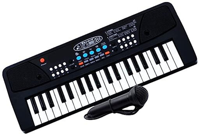 Velcon 37 Keys Piano Keyboard Toy Sound Recording Portable Keyboard with Mic kids Piono(Multicolor)
