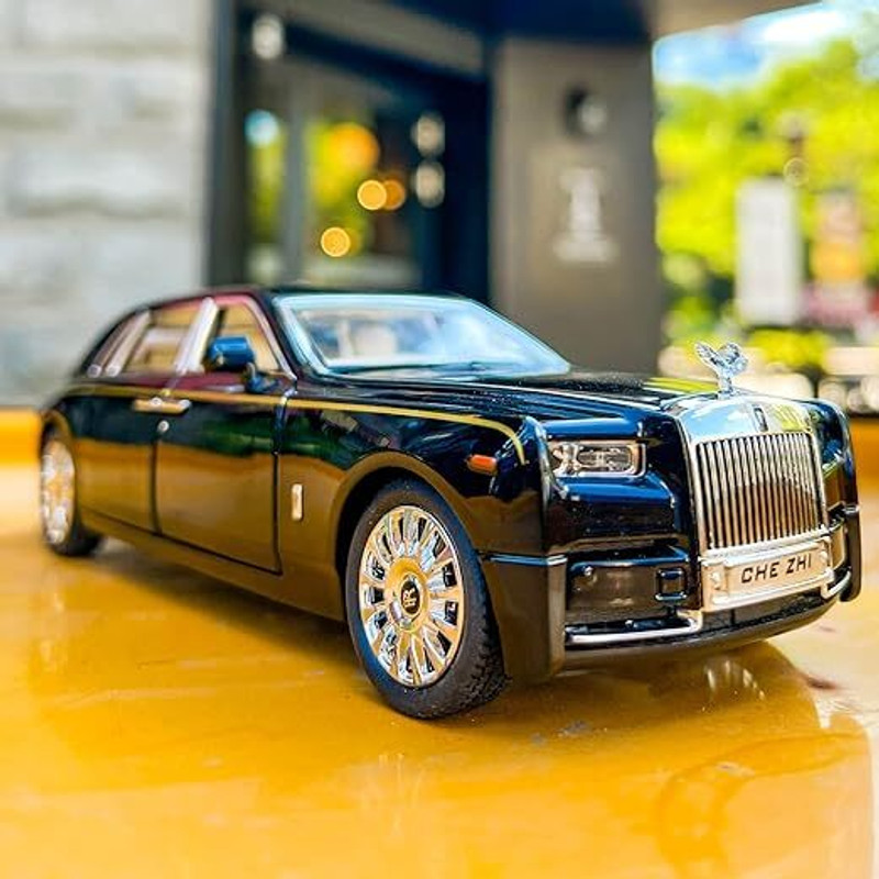 HouseOfCommon Rolls-Royce Car,Alloy Pull Back Toy Diecast Toy Cars with Sound and Light(Multicolor)