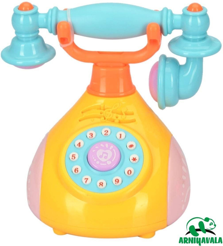 ARNIYAVALA Toy Landline Telephone Musical Phone Toy Simulation for Children(Multicolor)