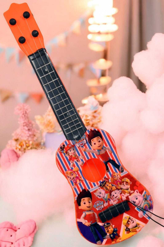 MY BABY LOVE A PERFECT CARE Guitar Music Learning Toy for Kids | Small and colorful design(Red)