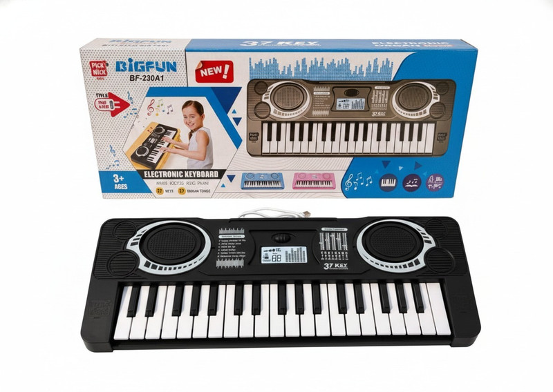 Kmc kidoz New Small Keyboard Piano, 37 Keys Piano Keyboard(Multicolor)