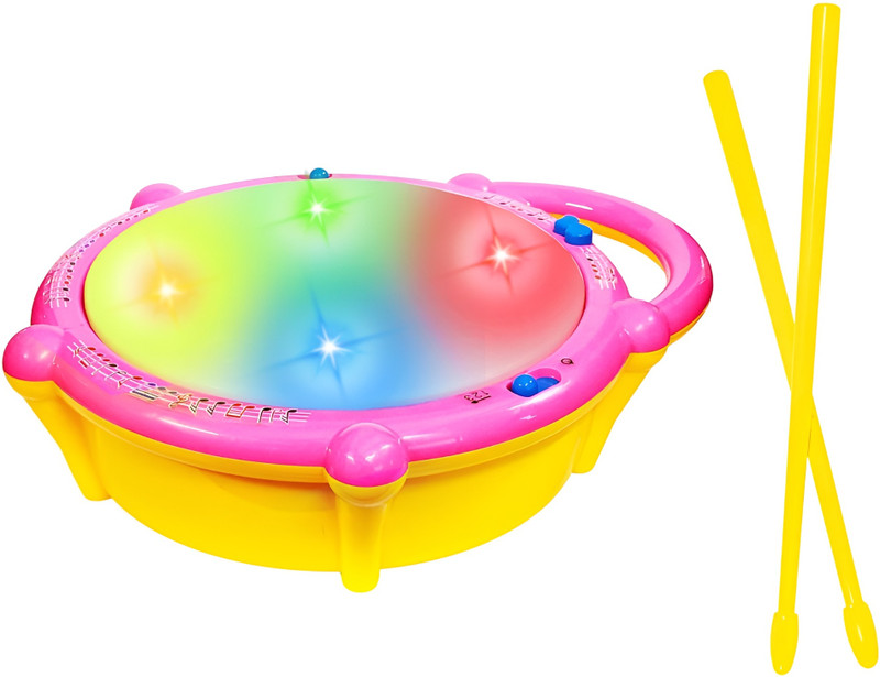 TINCHBAY Flash Light Drum Toy for Toddlers | Musical Toy Multicolor 3D Lights(Multicolor)