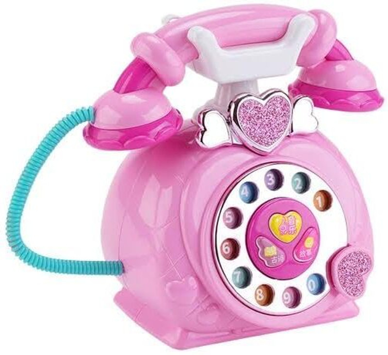 Manos Telephone musical,story & ancient poetry toy for kids/baby/boy /girl(Pink)