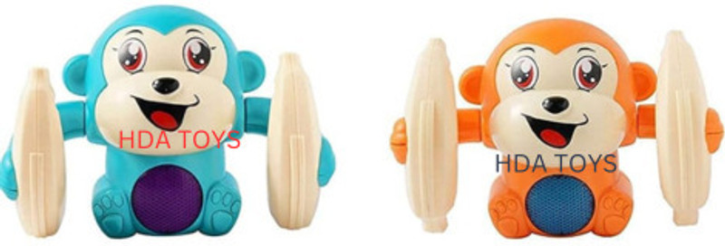 Tinywonders Crawling Monkey Pack of 2(Multicolor)