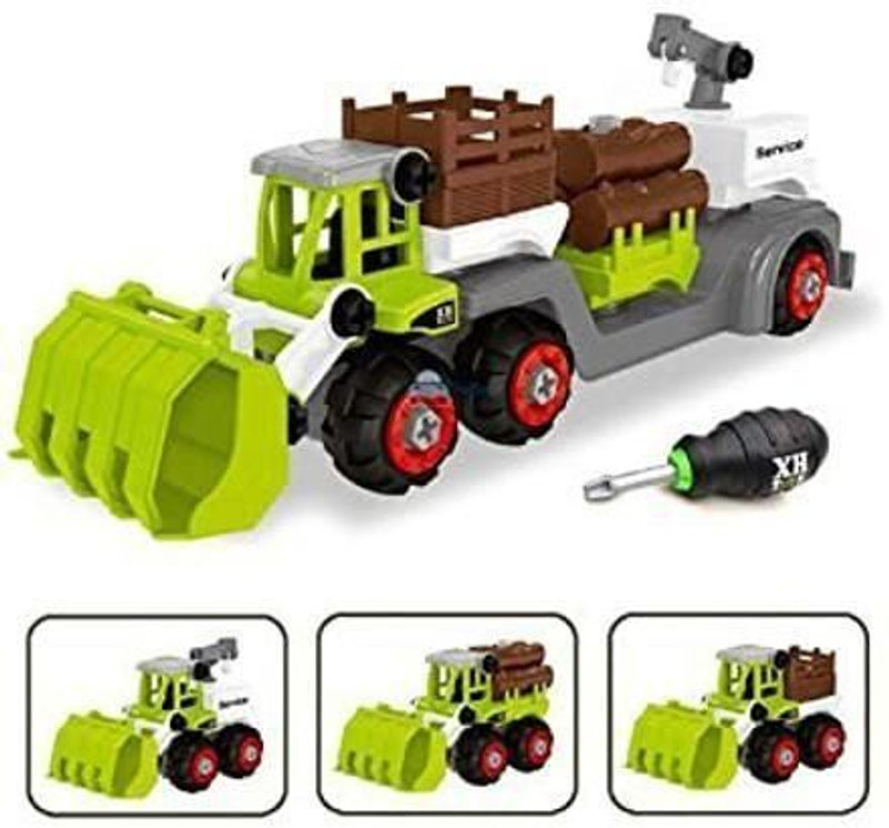 MY BABY LOVE A PERFECT CARE Toy Vehicles Set for Kids - Farm Truck Set Assembly Toy(Multicolor)