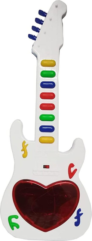 SMCD Guitar Musical Toy for Kids, Learning to Play, Battery Operated with Lights(Multicolor)