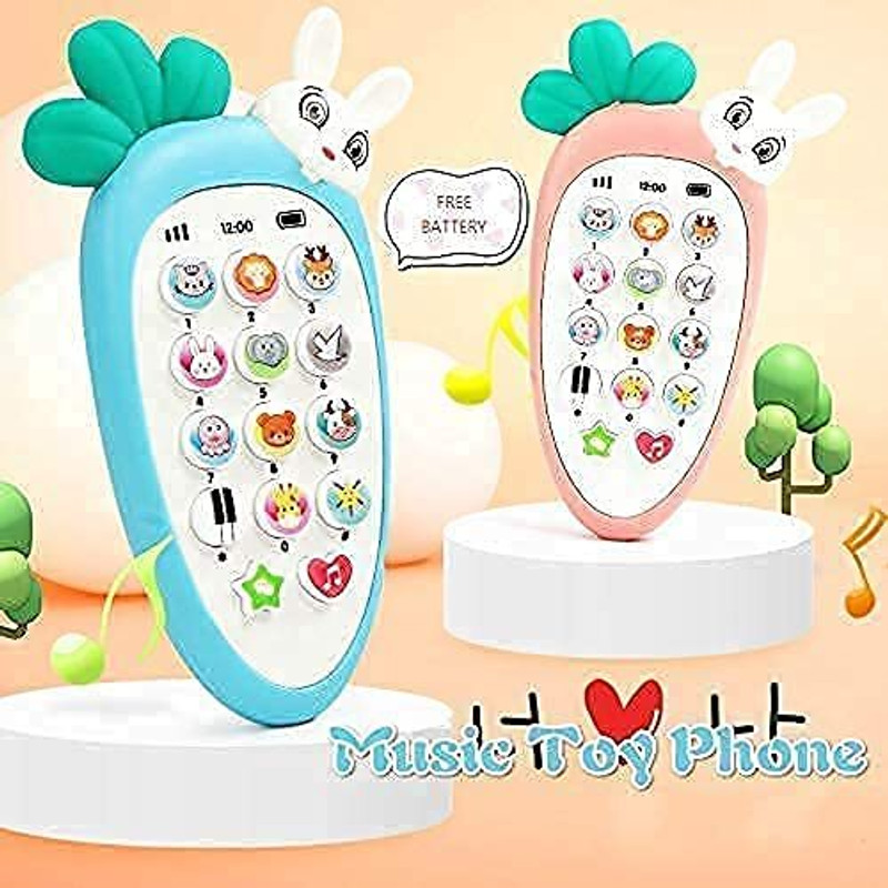 Suryanshi Smart Rabbit Mobile Musical Sound Toy | Battery Operated Cordless Kids' Phone(Multicolor)