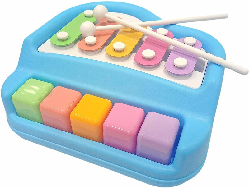 MORRIS'S TOYS Non Electric 2 in 1Musical Melody Xylophone Piano toy for Kids Toddler baby(Multicolor)