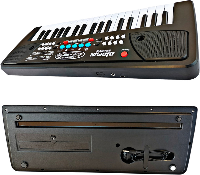 Ruhani Toys & Gift Gallery Electronic Piano Keyboard with 37 Keys and Microphone (Black)(Multicolor)