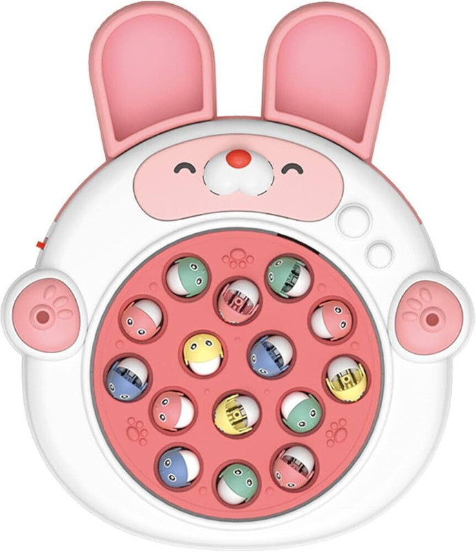 UWIPE Rabbit Fishing Pond Game for Kids(Pink)