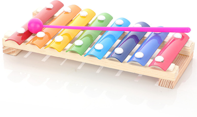 Aditi Toys Musical Xylophone Little Toy, Wooden and Steel Xylophone(Multicolor)
