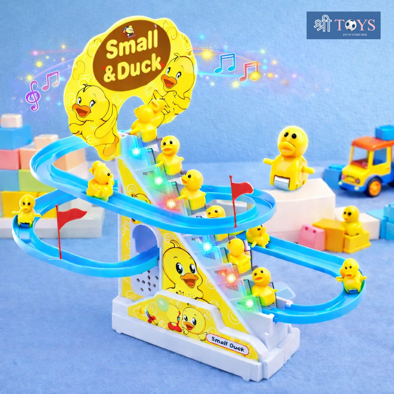 SHREE TOYS Duck Track Set Toys For Kids With Light and Music Baby Toys for Kids Boys Girls(Yellow, Blue)
