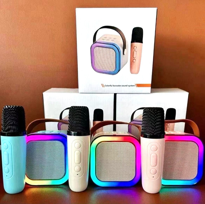 ANGELS PRIDE Wireless Mini Bluetooth Karaoke Machine | Bluetooth Speaker with Microphone(Multicolor)
