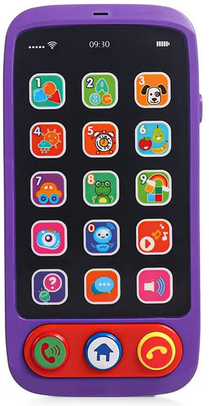 Play Nation Musical Smart Phone Toy for Kids, Fun Learning Toy With Lights, Sounds & Music(Purple)