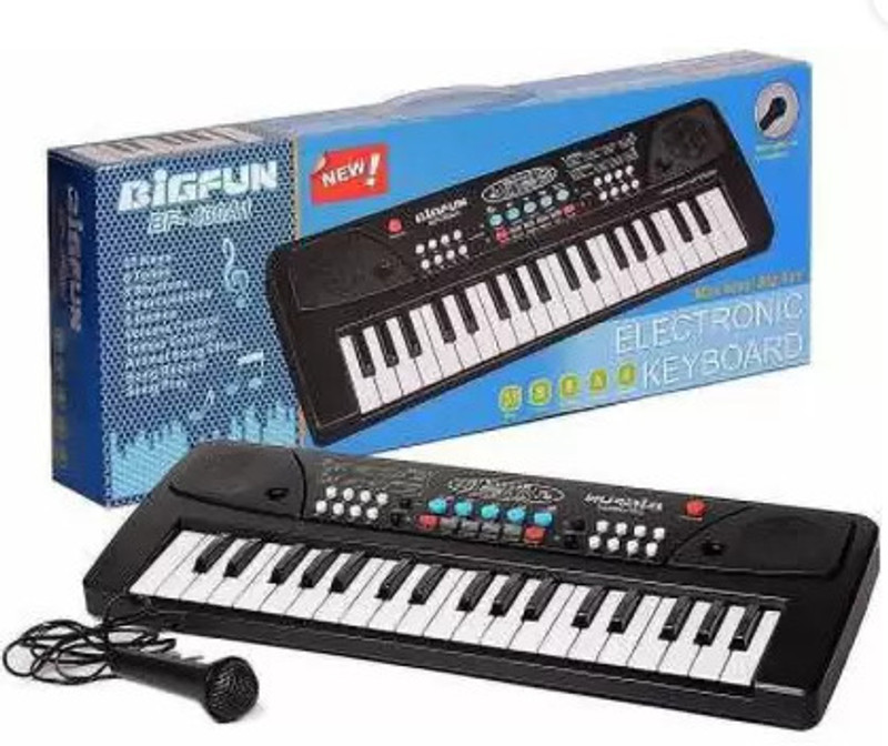 SALEOFF Kids Piano With 37 Keys Keyboard|Piano For Kids With Microphone39(Black)