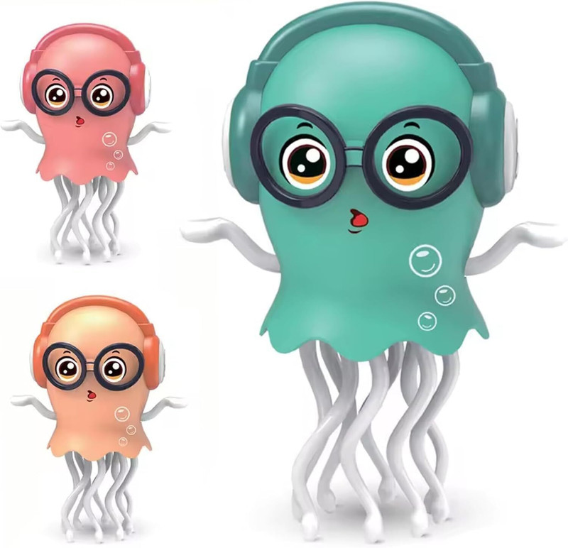OceanCo Dancing Jellyfish Toy with LED Lights Musical Interactive Educational Octopus(Multicolor)