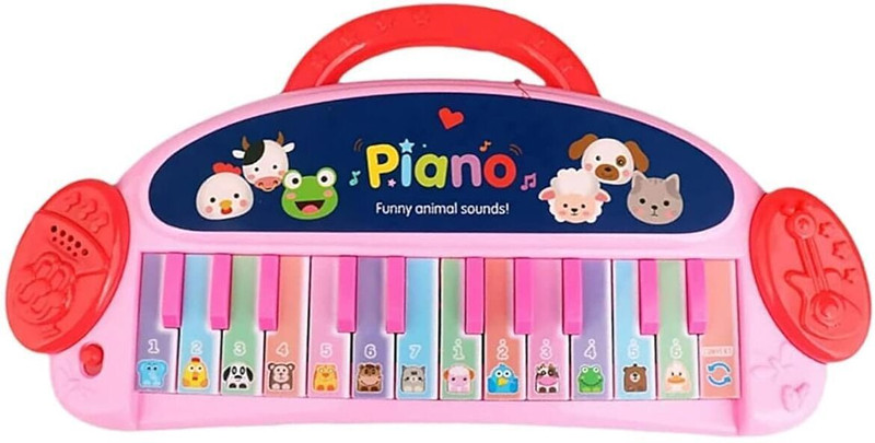 Zyamalox 24-Key Animal Sound Piano: Portable Musical Toy with Funny Animal Sounds(Multicolor)
